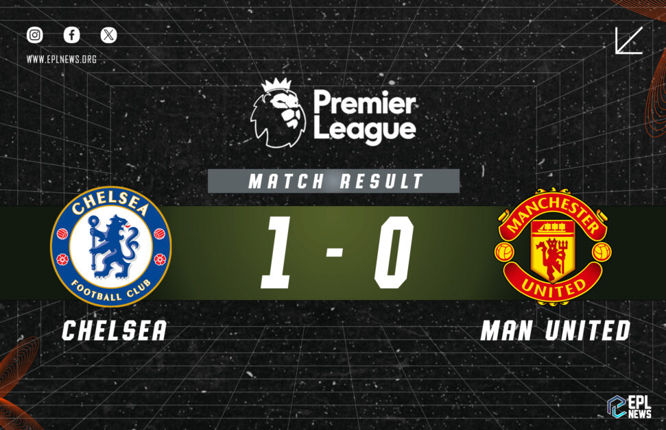 चेल्सी बनाम मैनचेस्टर यूनाइटेड 1-0 रिपोर्ट