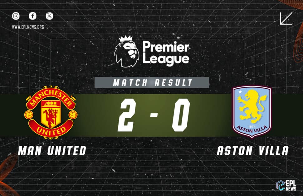 मैनचेस्टर यूनाइटेड बनाम एस्टन विला 2-0 रिपोर्ट