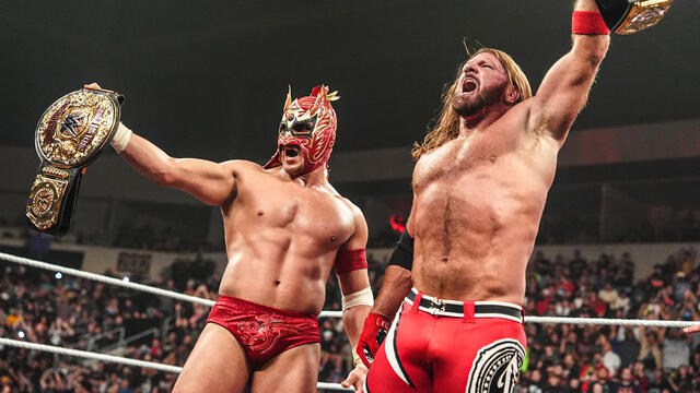 एजे स्टाइल्स और ड्रैगन ली बनाम फिन बैलर और जेडी मैकडोनाग | शीर्षक मैच: रॉ हाइलाइट्स, 3 नवंबर, 2025 डब्ल्यूडब्ल्यूई फोटो