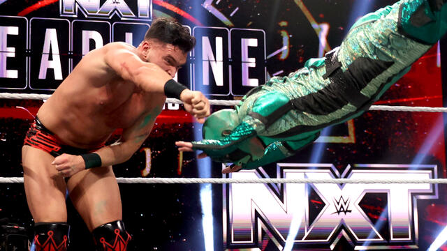 एथन पेज बनाम मिस्टर इगुआना | NXT नॉर्थ अमेरिकन चैंपियनशिप मैच: NXT डेडलाइन 2025 हाइलाइट्स डब्ल्यूडब्ल्यूई फोटो
