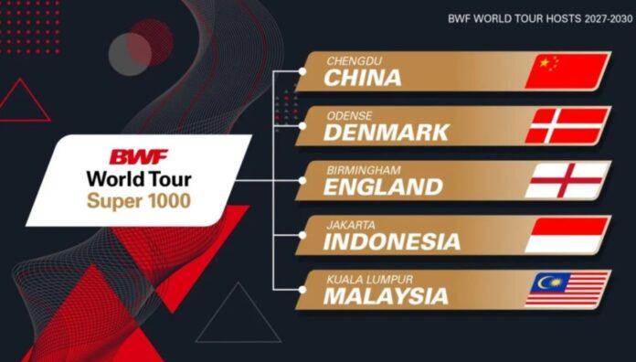 बीडब्ल्यूएफ ने 2027 से 2030 तक एक संशोधित विश्व टूर संरचना की घोषणा की, जो दुनिया भर में विशिष्ट बैडमिंटन टूर्नामेंटों के लिए एक नए युग का प्रतीक है। (फोटो: बीडब्ल्यूएफ)