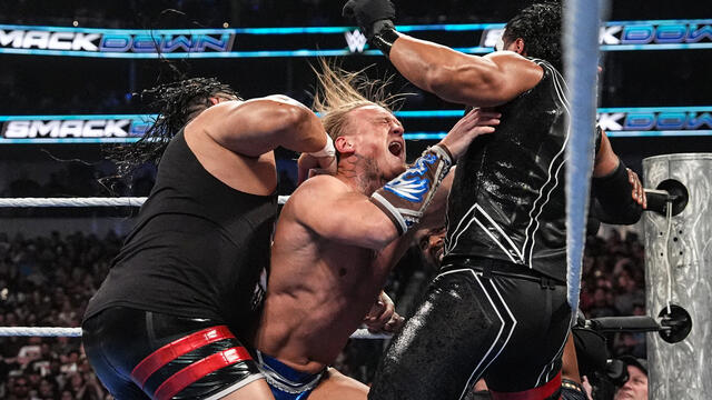 10-मैन टैग टीम मैच में एमएफटी की जीत: स्मैकडाउन हाइलाइट्स, 13 फरवरी, 2026 डब्ल्यूडब्ल्यूई फोटो